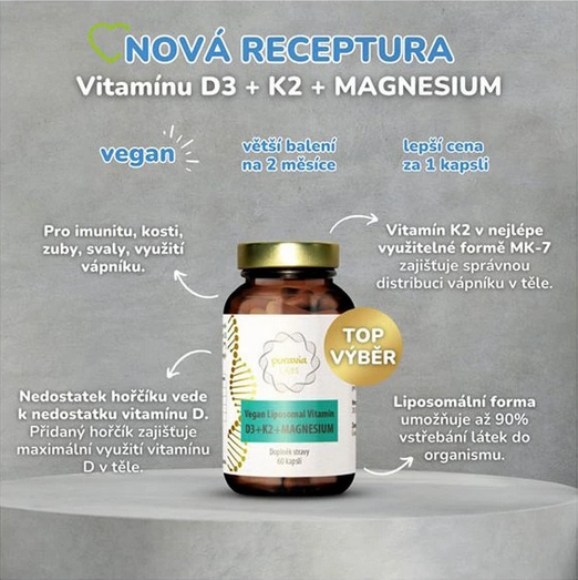 Screenshot 2025-09-22 at 11-06-50 Liposomální vitamín D3 K2 Magnesium VEGAN 30 kapslí - Puravia.cz